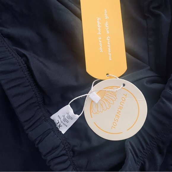 Tournesol Swim Shorts High Waisted Bathing Suit Bottoms Swimsuit Boy Shorts - Picture 10 of 12